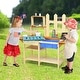 preview thumbnail 4 of 10, Costway Kid's Wooden Mud Kitchen Pretend Cook Playset Toy For Children - See Details