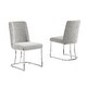 preview thumbnail 18 of 18, Best Quality Furniture Boucle 2pc Chairs Chrome Legs