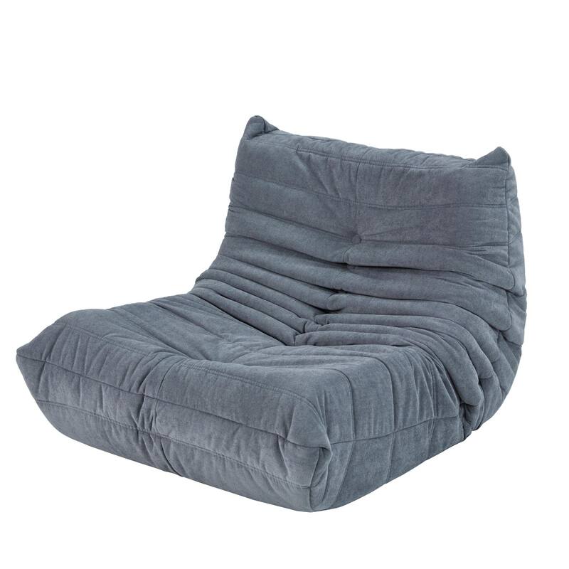 Caterpillar-Like Bean Bag Lounger Sofa Chair,Three-Proof Fabric,Memory Foam,Ergonomic Design