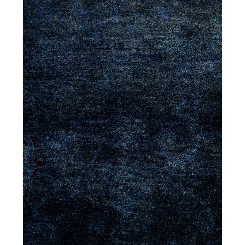 Overdyed One-of-a-Kind Hand-Knotted Area Rug - Gray - 6' 2" x 9' 3"