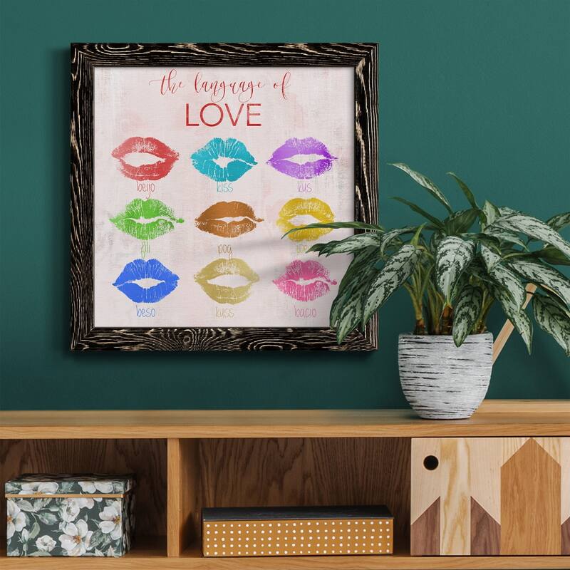 Rainbow Kiss-Premium Framed Canvas - Ready to Hang
