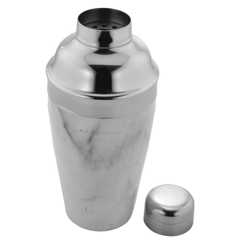 Sol Living Deluxe Stainless Steel Cocktail Shaker with Strainer