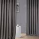 Exclusive Fabrics Italian Faux Linen Curtain (1 Panel) - 50 X 96 - Anchor Grey