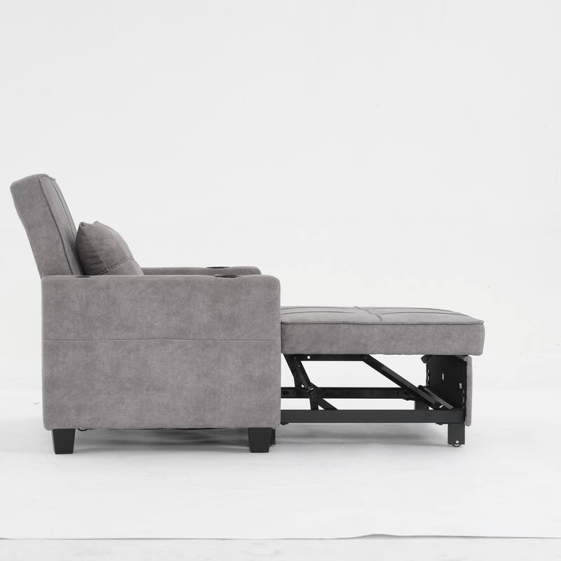 Pull Out Recliner Chair Bed Convertible 3 in 1
