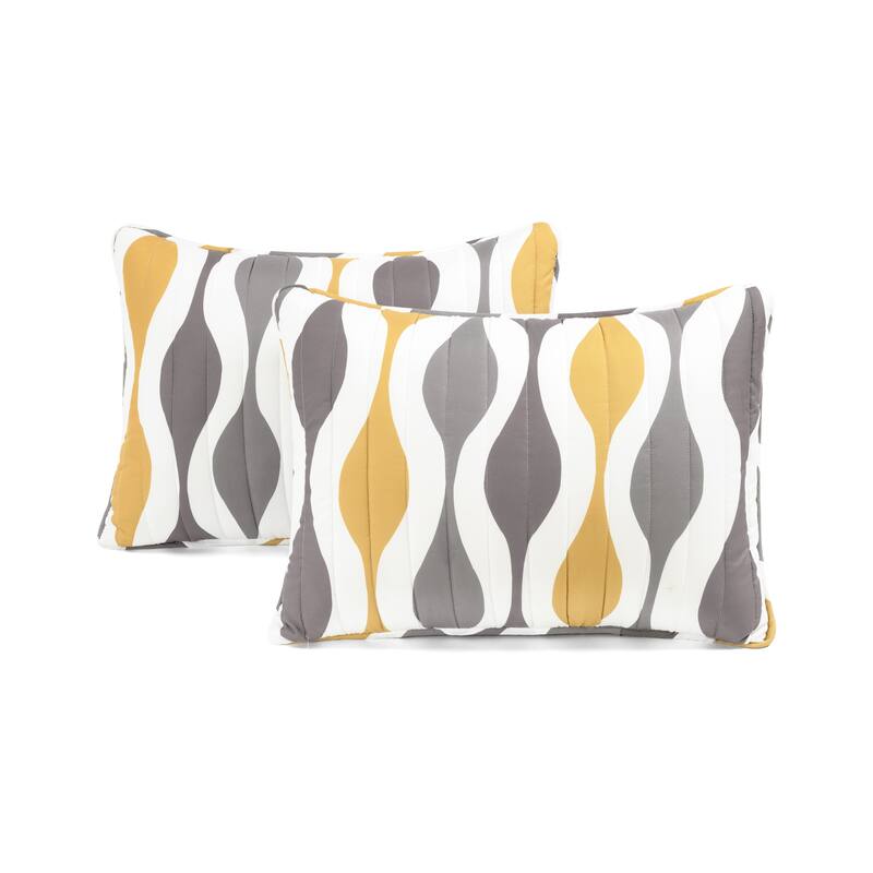 Lush Decor Mid Century Geo 3 Piece Quilt Set