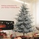 preview thumbnail 3 of 21, HOMCOM 6ft Nordic Pine Artificial Christmas Tree with 795 Snow Flocked Tips, Foldable Metal Stand, Easy Assembly