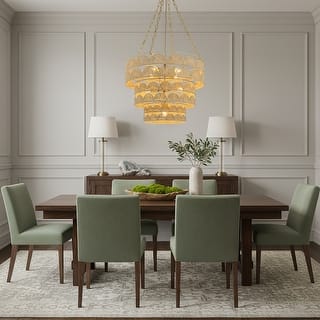 Auris 7-Light Rattan Tiered Chandelier, Coastal Boho - Handwoven - 23" Wide