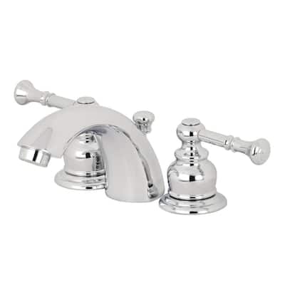 Kingston Brass Naples 1.2 GPM Widespread Bathroom Faucet with Pop-Up