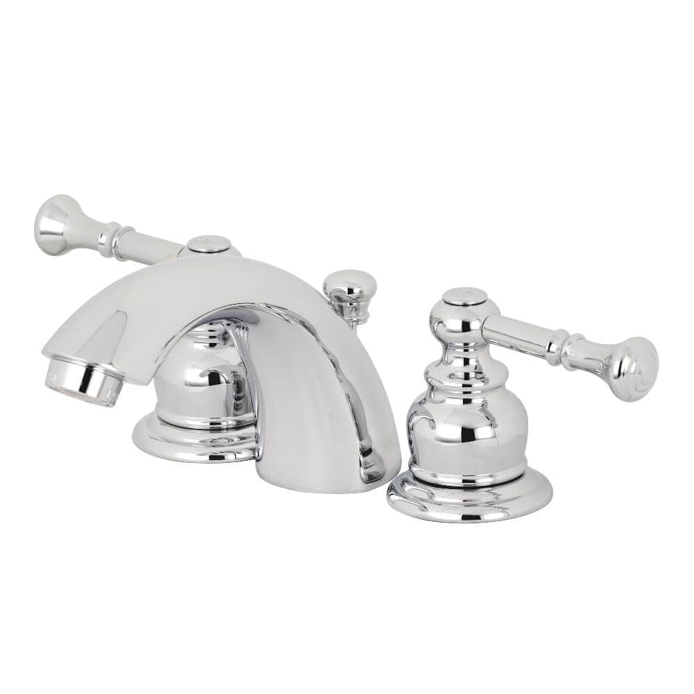 Kingston Brass Naples 1.2 GPM Widespread Bathroom Faucet with Pop-Up
