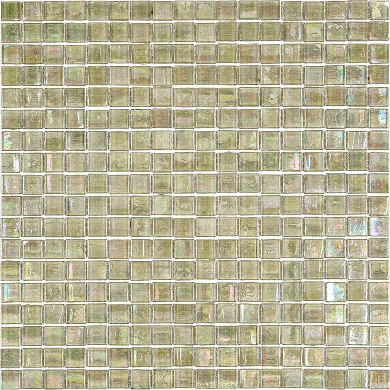 Apollo tile 12" x 12" Skosh Glossy Yellowish Gray Glass Tile (18.69 sq ft/case) - 20 Pack