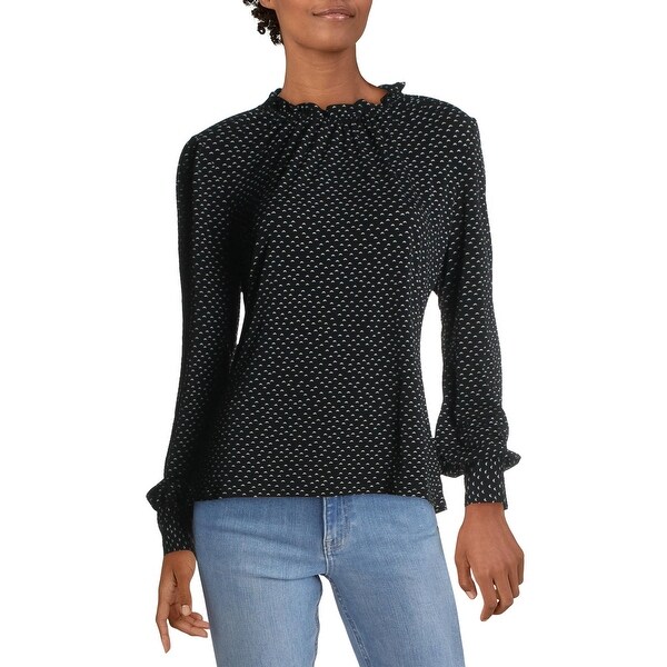 adrianna papell polka dot top
