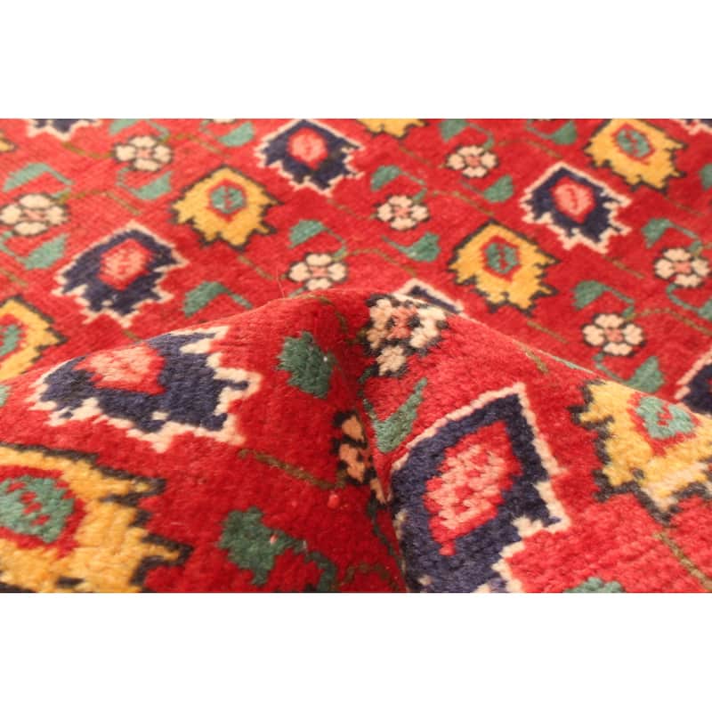 ECARPETGALLERY Hand-knotted Andelz Red Wool Rug - 3'0 x 4'8