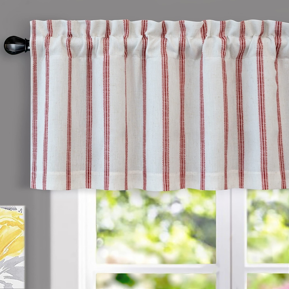 DriftAway Farmhouse Linen Blend Blackout Valance