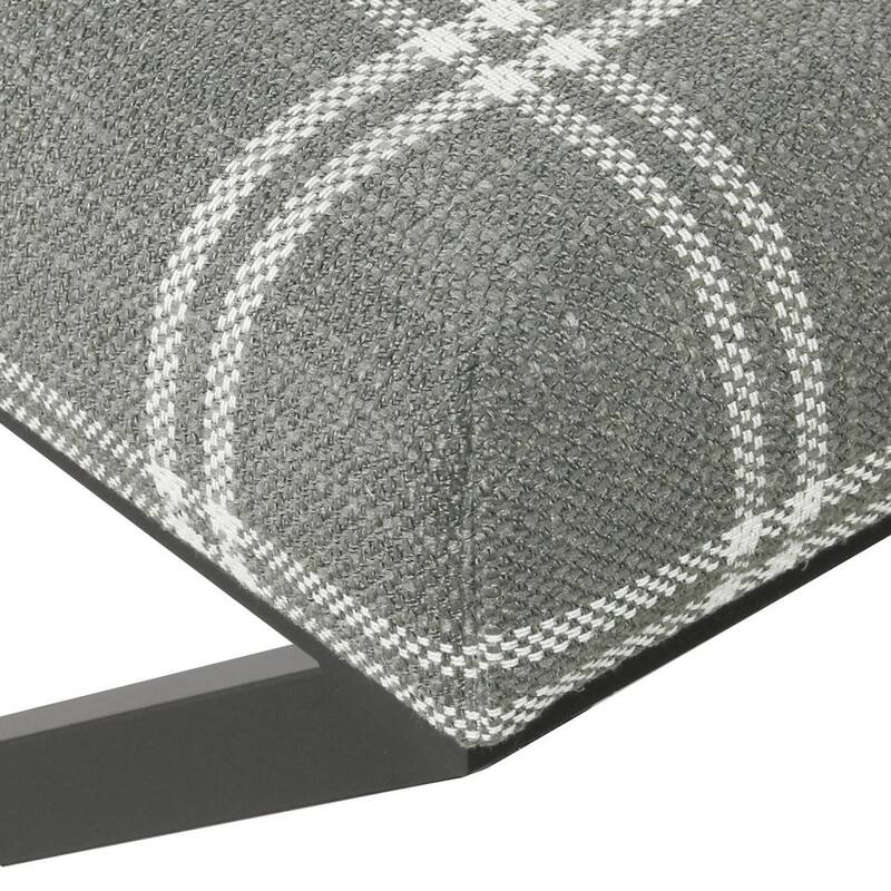 Porch & Den Boucher Modern Metal X-base Square Ottoman