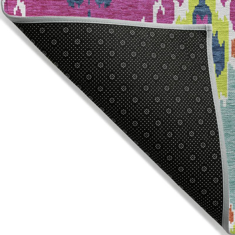 HomeRoots Ikat Transitional Rectangle Outdoor Rug