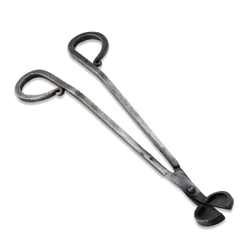 Forged Candle Wick Trimmer and Candle Making Supplies Black Iron Accessories 1 in h x 8 in l x 2.5 in w