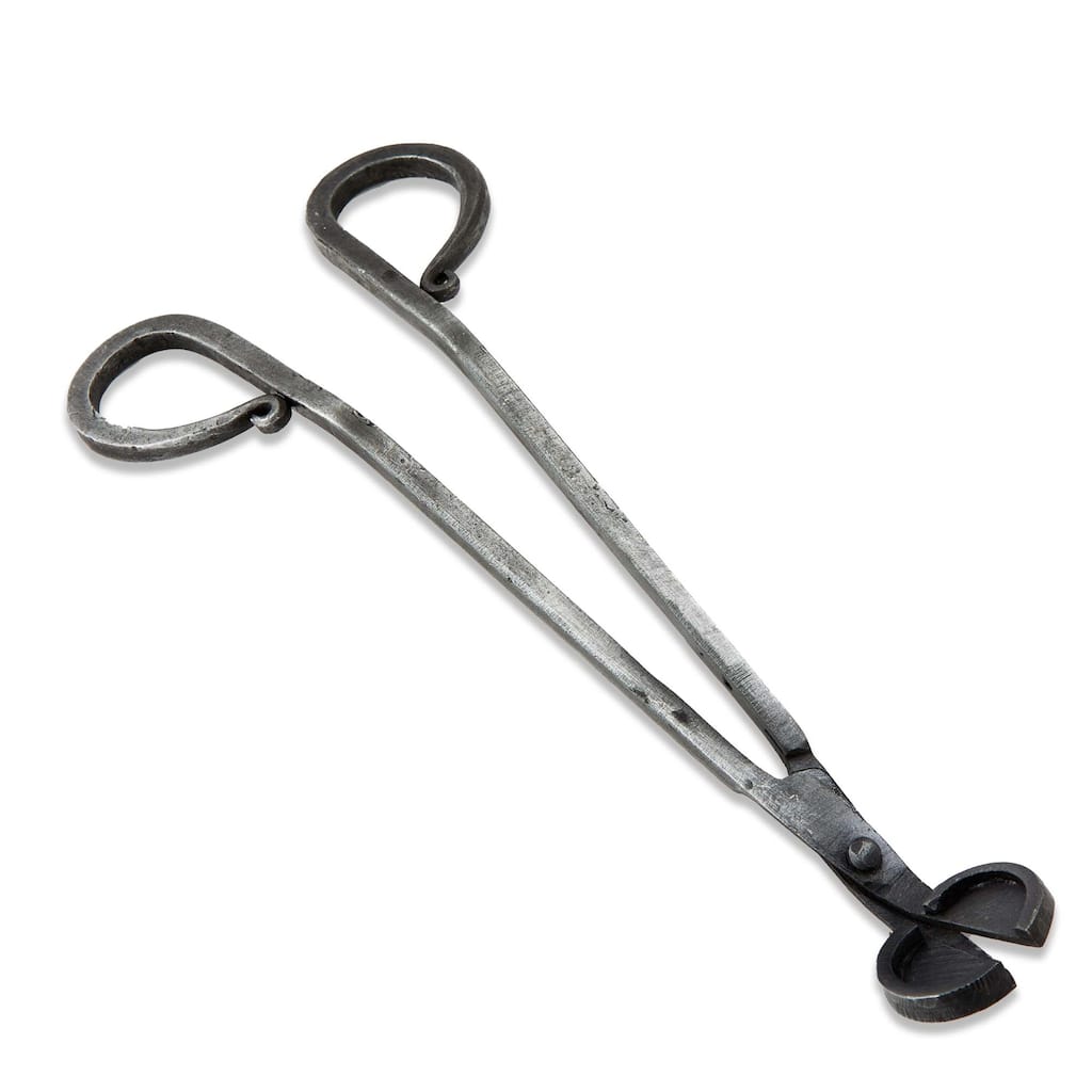Forged Candle Wick Trimmer and Candle Making Supplies Black Iron Accessories 1 in h x 8 in l x 2.5 in w