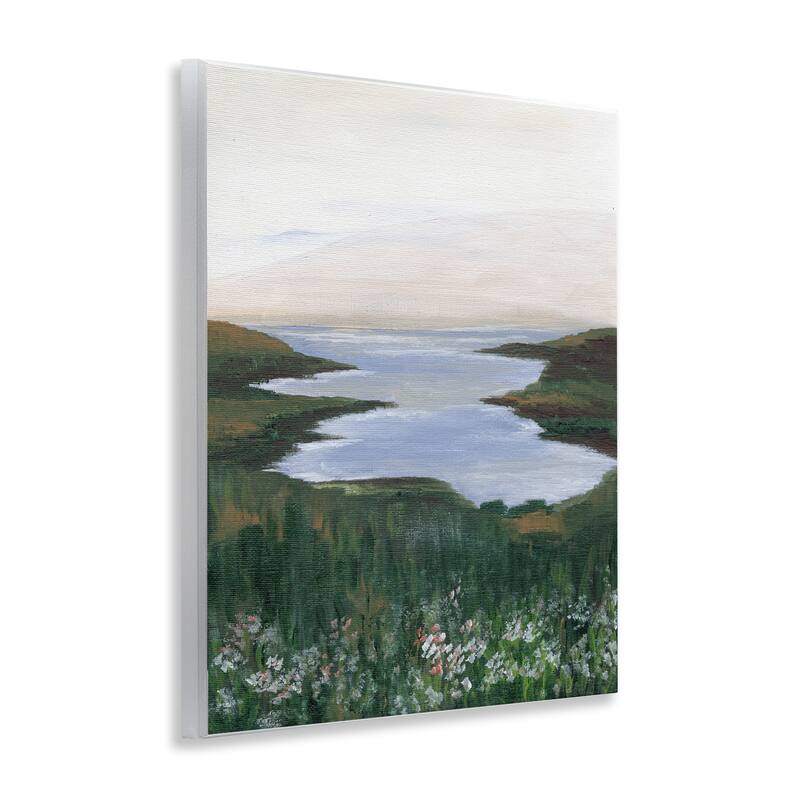 Stupell Peaceful Greenery by Lake Wall Plaque Art Design By Nikita Jariwala