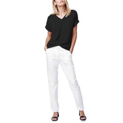 b New York Womens High Low Basic T-Shirt,, Black, X-Large