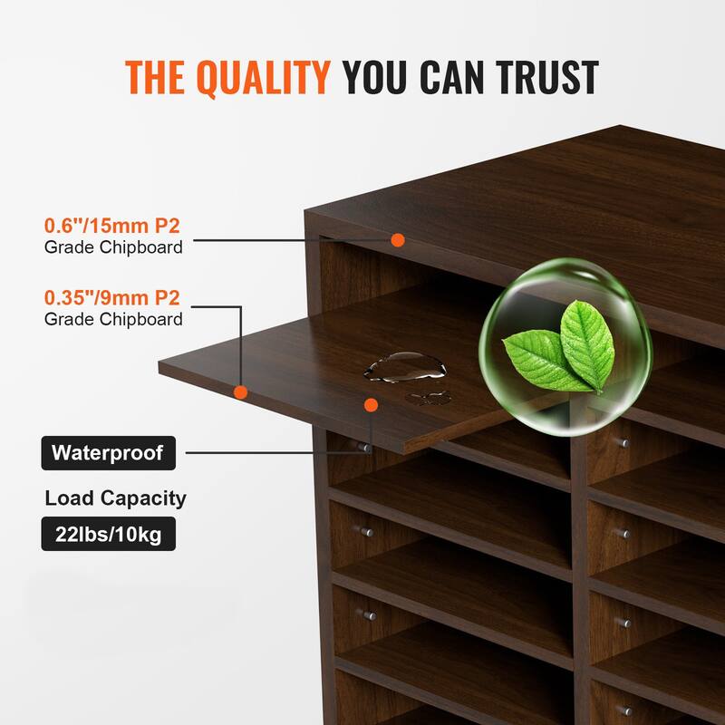 12 Compartments Office Literature Organizers with Adjustable and Removable Shelves Perfect Addition to Any Space