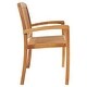 preview thumbnail 4 of 10, vidaXL Stacking Patio Bench with Cushion 50.6" Solid Teak Wood