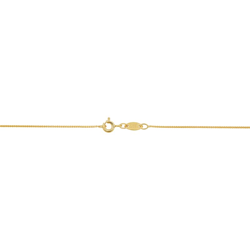 14k Yellow Gold Filled 0.8 mm Round Wheat Chain Necklace for Women (14 - 30 inches)