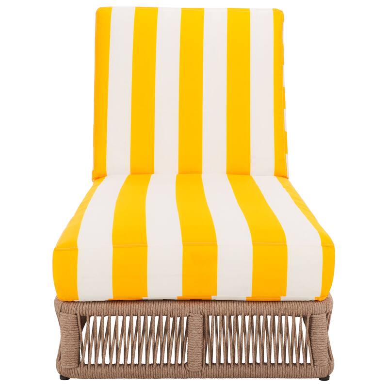 SAFAVIEH Outdoor Tinna Sun Lounger - 75"W x 25"D x 13"H