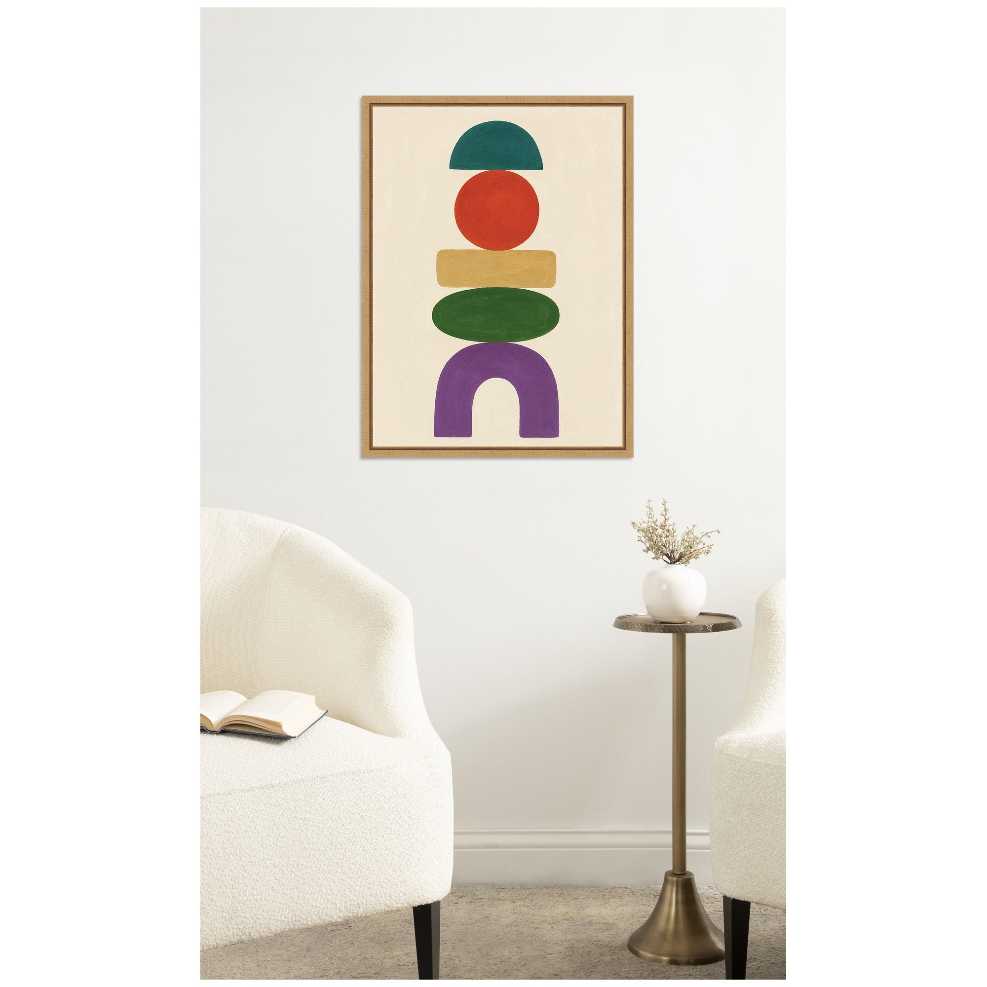 Kate and Laurel Toys by Laura Moss Framed Canvas Wall Art Print