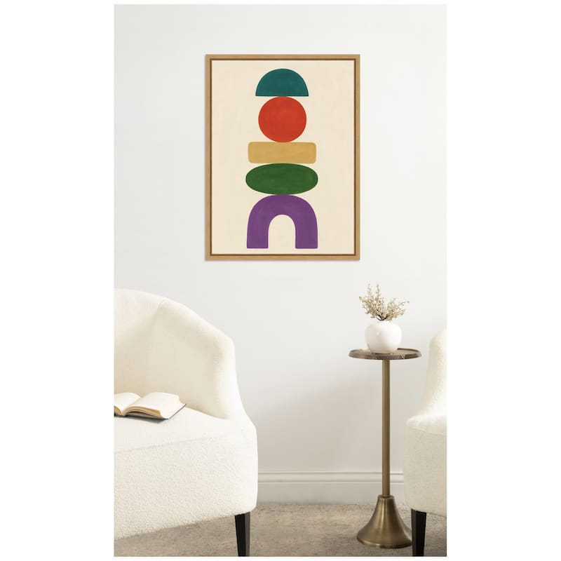 Kate and Laurel Toys by Laura Moss Framed Canvas Wall Art Print