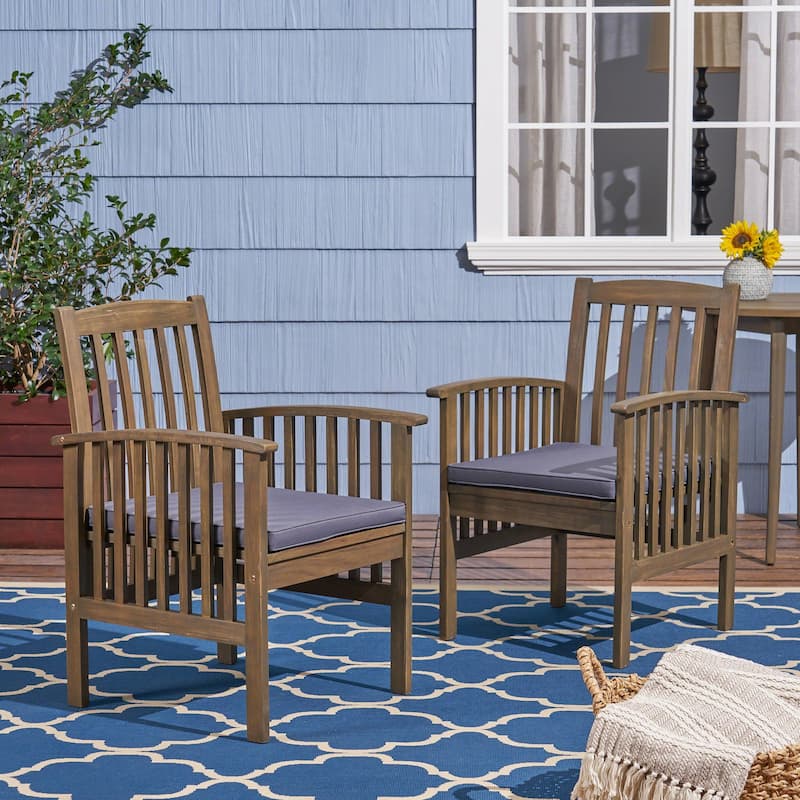 CASA ACACIA DINING CHAIR set of 2 - Brown-2