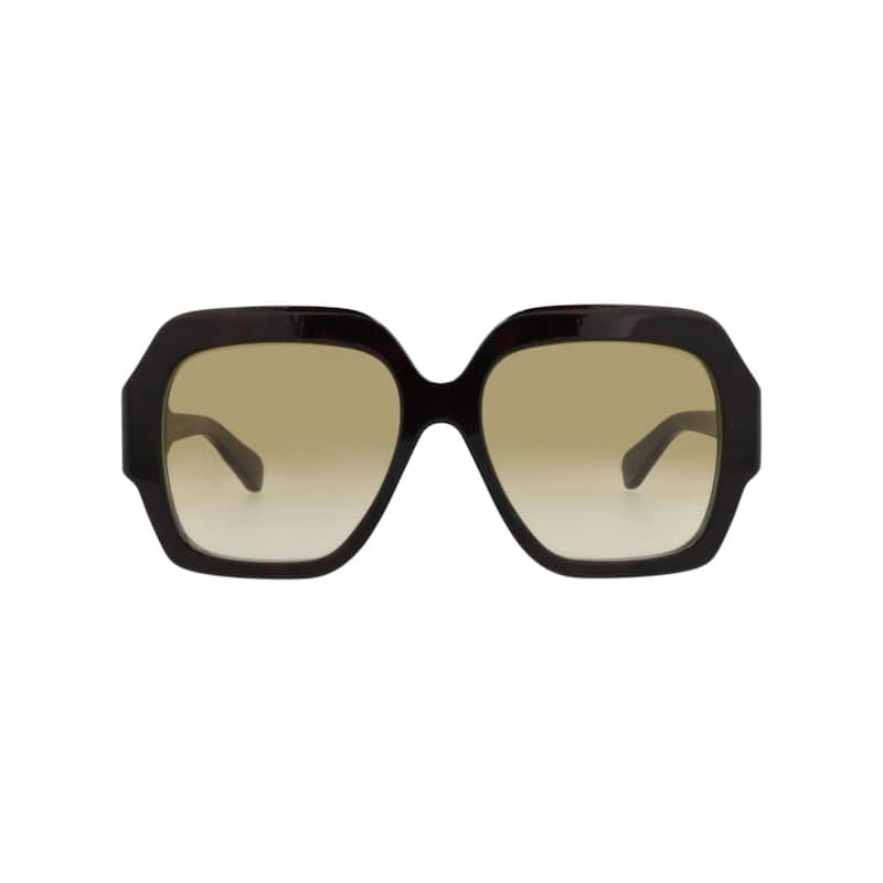 Chloé Square-Frame Recycled Acetate Sunglasses - Havana Havana Brown - Brown - Brown Lens