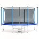 preview thumbnail 9 of 14, 10FT Trampoline, Recreational Trampolines with Enclosure Net and Ladder Blue