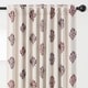 preview thumbnail 12 of 12, Chanasya Damask Room Darkening Window Curtain Panel Pair (Set of 2) W52 x H63 Inches - Ruby