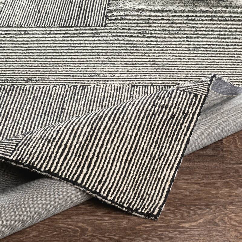 Livabliss Wazney Handmade Wool Farmhouse Area Rug