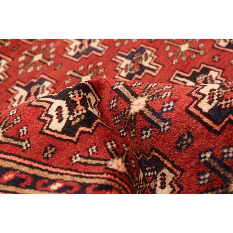 ECARPETGALLERY Hand-knotted Anadol Dark Red Wool Rug - 3'6 x 5'8