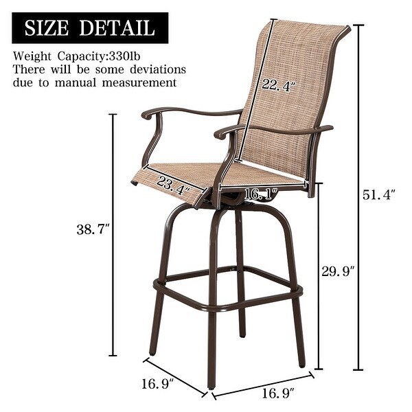 Wrought iron swivel bar stools outdoor cheap