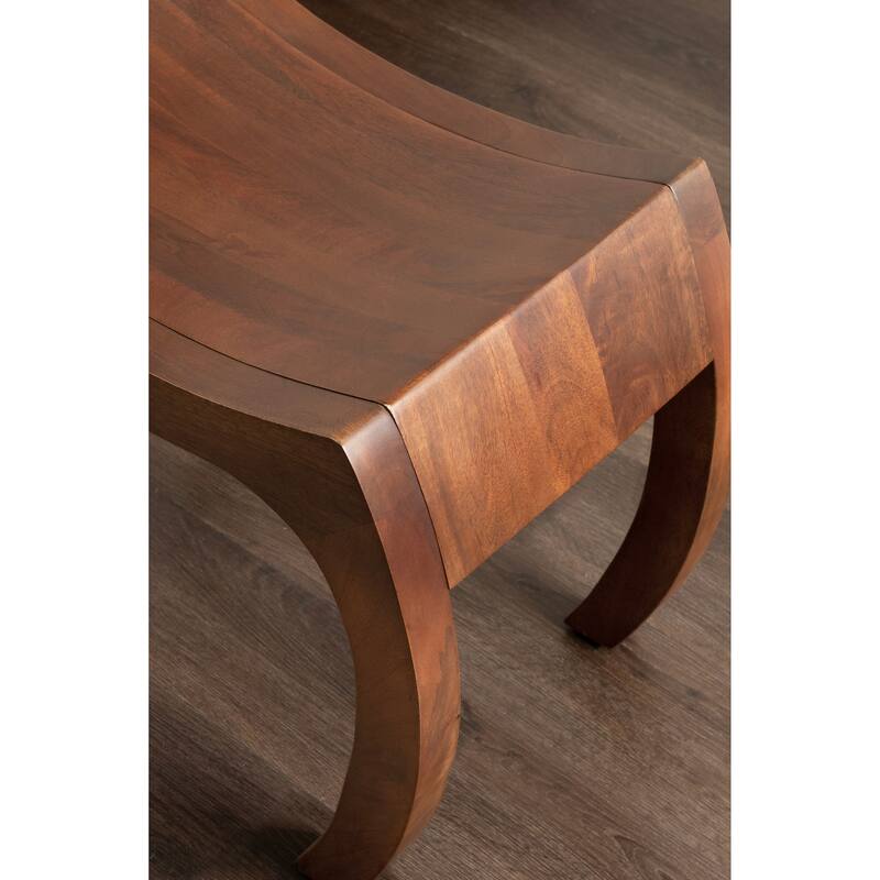 Kate and Laurel Loviisa Wood Ottoman and Vanity Stool