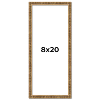 8x20 Frame Gold Picture Frame - Complete Modern Photo Frame Includes