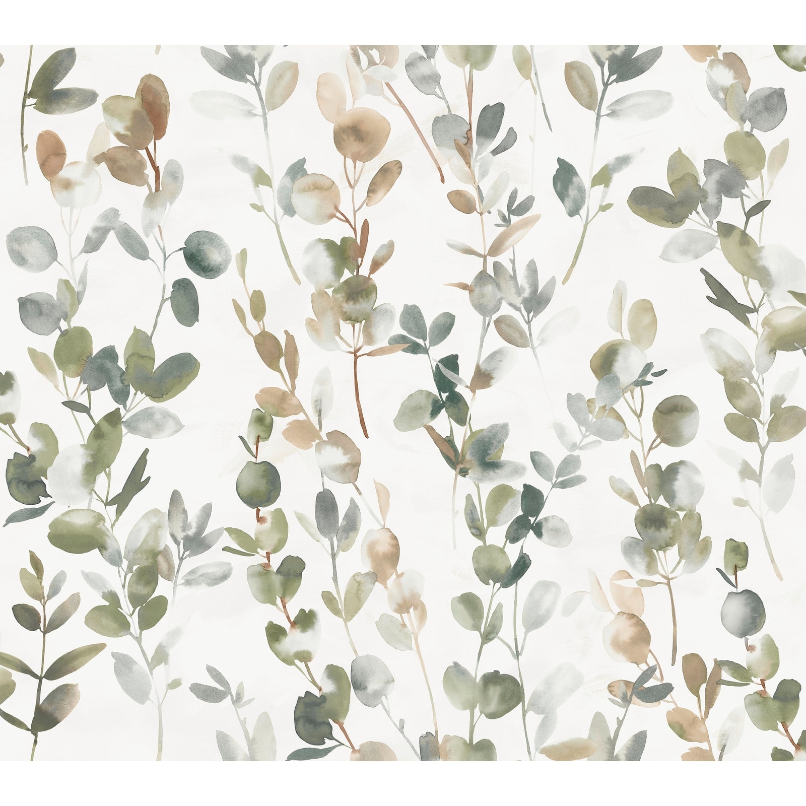 Candice Olson Green Joyful Eucalyptus Peel and Stick Wallpaper