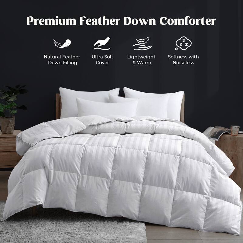 Year Round White Goose Down Duvet Comforter