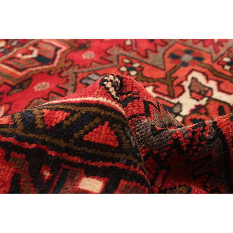 ECARPETGALLERY Hand-knotted Sarabi Red Wool Rug - 3'10 x 10'10