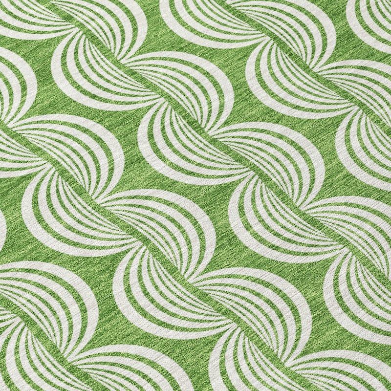 Machine Washable Indoor/ Outdoor Contemporary Chantille Rug