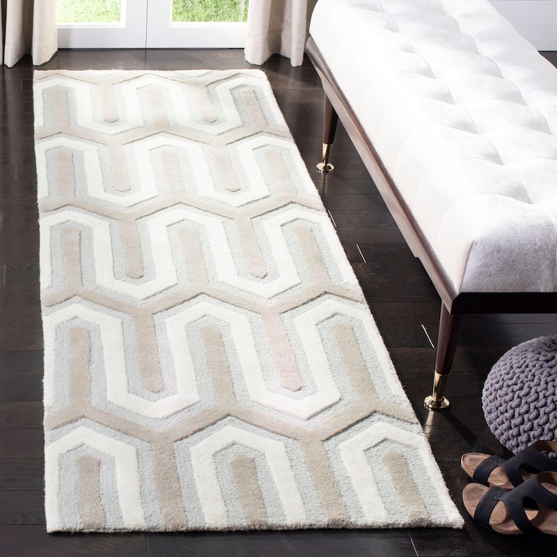 SAFAVIEH, Handmade Cambridge Faiza Modern Moroccan Wool Rug