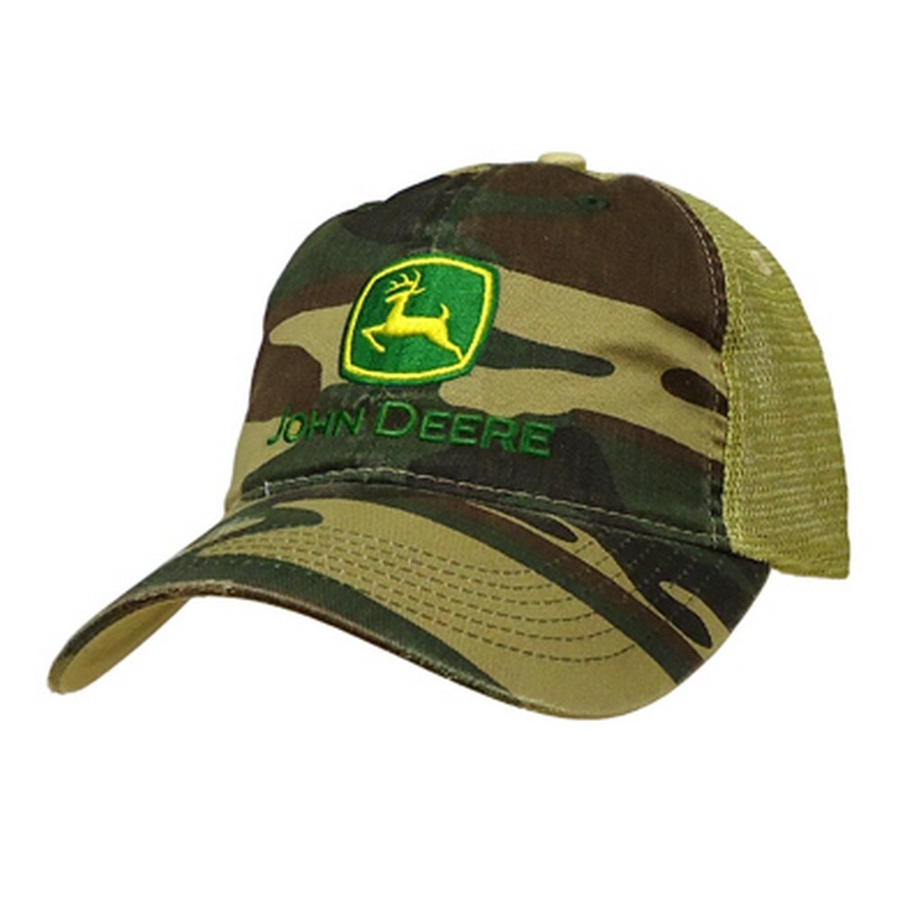 Shop John Deere Western Hat Mens Logo Mesh Back Os Black Free Shipping On Orders Over 45 Overstock 16689536