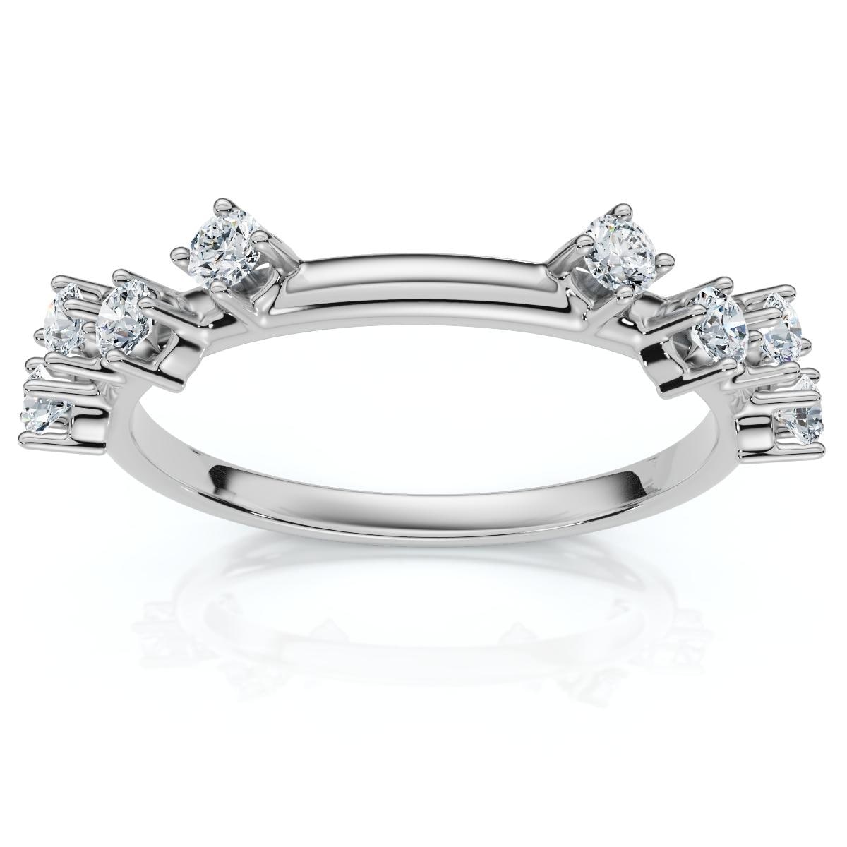 Bliss Diamond 1/4Ct Diamond Guard Band Gold or Platinum Lab Grown