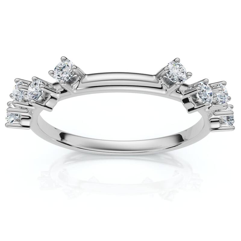 Bliss Diamond 1/4Ct Diamond Guard Band Gold or Platinum Lab Grown