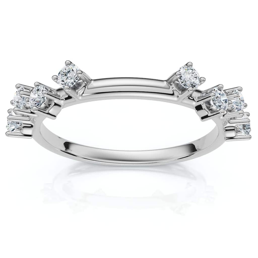 Bliss Diamond 1/4Ct Diamond Guard Band Gold or Platinum Lab Grown