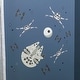 preview thumbnail 3 of 2, Lambs & Ivy Star Wars Squadron X-Wing/Tie Fighter/Millennium Falcon Wall Decals