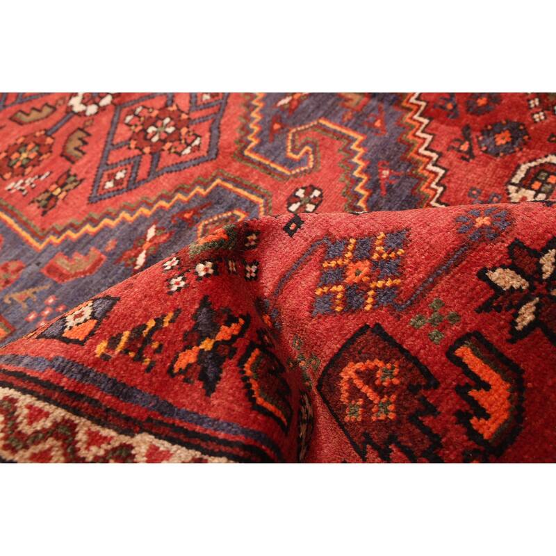 ECARPETGALLERY Hand-knotted Andelz Dark Red Wool Rug - 3'8 x 6'8