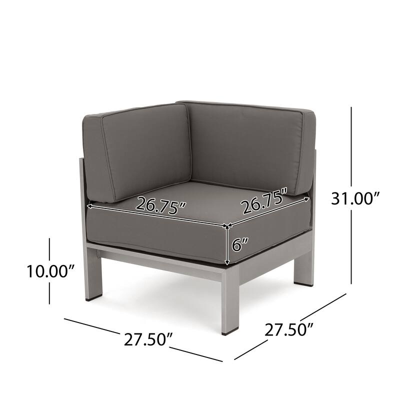 Cape Coral Outdoor Dining Set + Sectional Sofa Set + Club Chairs + Chaise Lounges + Coffee Table by Christopher Knight Home